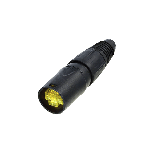 PROEL STAGE Guscio NEUTRIK per connettore RJ45 per la trasmissione dati (sia 10Base-T sia 100Base-T) in ambienti estremi, con passacavo speciale, adatto a cavi con diametro da 3,5 fino a 8 mm. Da utilizzare solo per cavi non preassemblati.