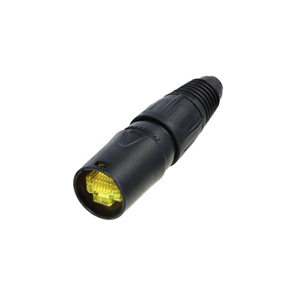 PROEL STAGE Guscio NEUTRIK per connettore RJ45 per la trasmissione dati (sia 10Base-T sia 100Base-T) in ambienti estremi, con passacavo speciale, adatto a cavi con diametro da 3,5 fino a 8 mm. Da utilizzare solo per cavi non preassemblati.