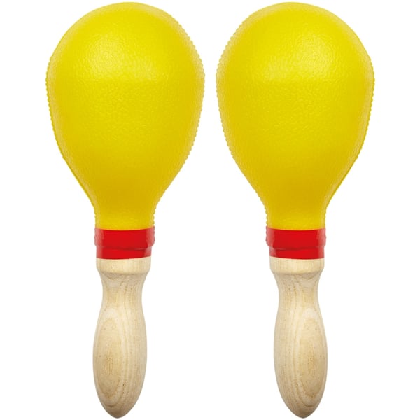 Eko Drums MAR 25 Maracas in plastica e legno Giallo