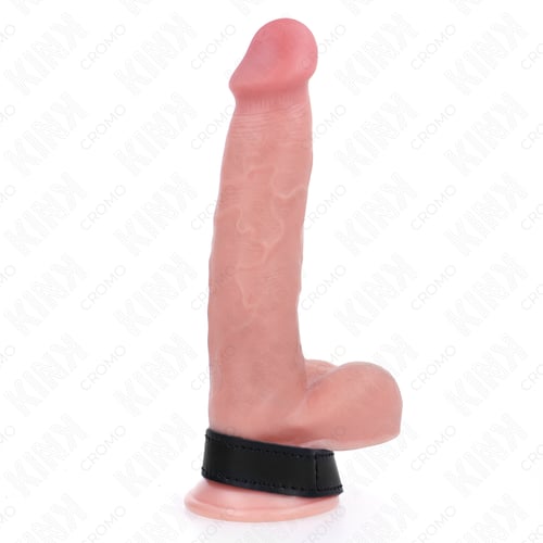 KINK RING POWER KINK - ANELLO PER PENE IN PELLE CON CHIUSURA IN VELCRO 20 X 2 CM