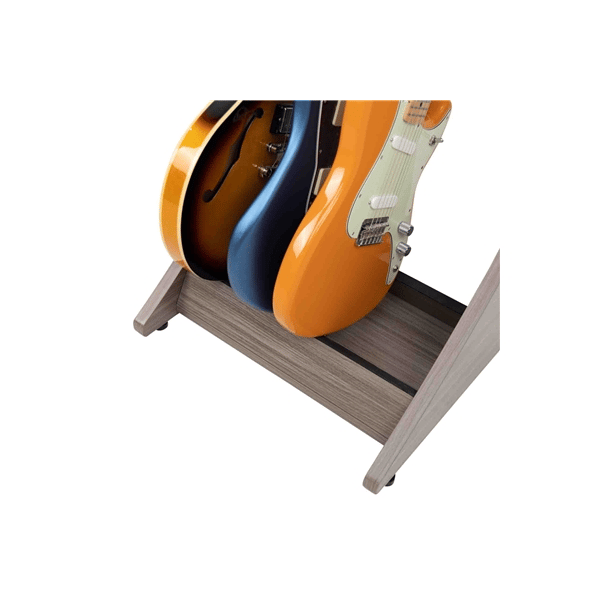 Gator Frameworks GFW-ELITEGTR3RK-GRY Rack per chitarre 3-4 posti in finitura grigio driftwood<br>