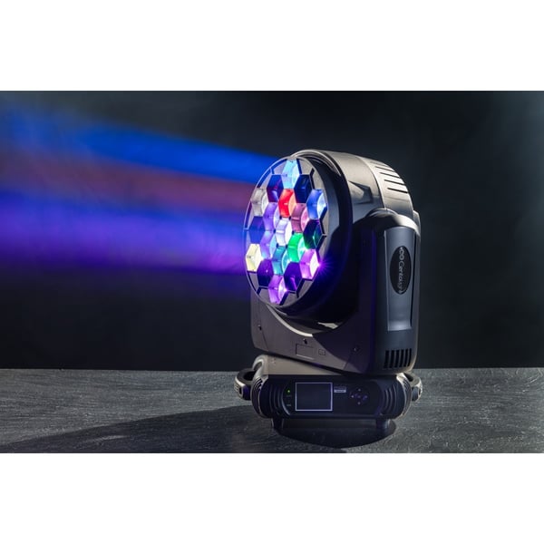 CENTOLIGHT Set 2 teste mobili wash 19x40w con flight case. Modello THESIS-1940-SET
