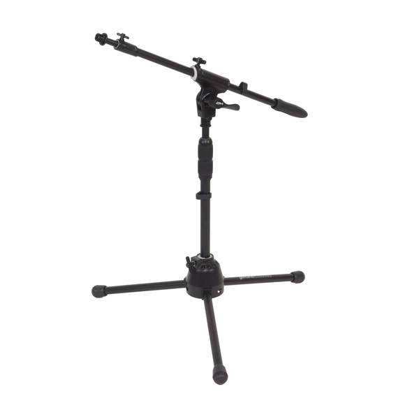 DIE HARD Asta microfonica professionale nana a giraffa telescopica, dotata di base tripoide e snodo superiore in alluminio pressofuso.