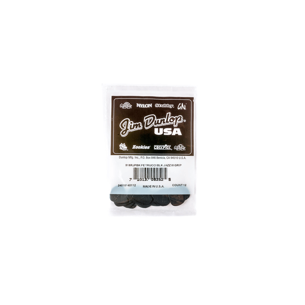 Dunlop 518RJPBK John Petrucci Primetone Jazz III Black, Bag/12