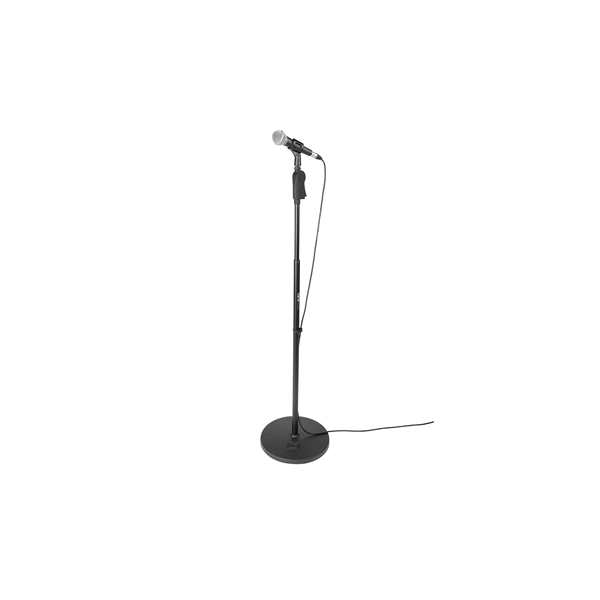 Gator Frameworks GFW-MIC-1201 Supporto microfonico con base rotonda da 30,5 cm e altezza regolabile da 101,6 a 160 cm<br>