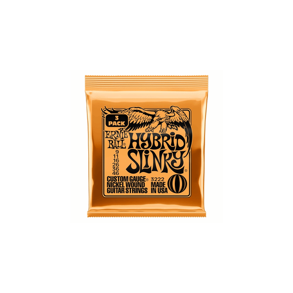 Ernie Ball 3222 Nickel Wound Hybrid Slinky 9-46 - 3 Set