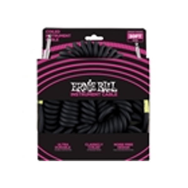 Ernie Ball 6044 Cavo Spirale Nero 9 m