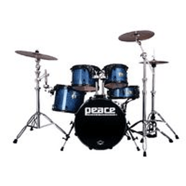 PEACE Drum Set 5 pcs in Acero Nord Americano con finiture laccate sparkle. Modello DP-22DNA2.5#262