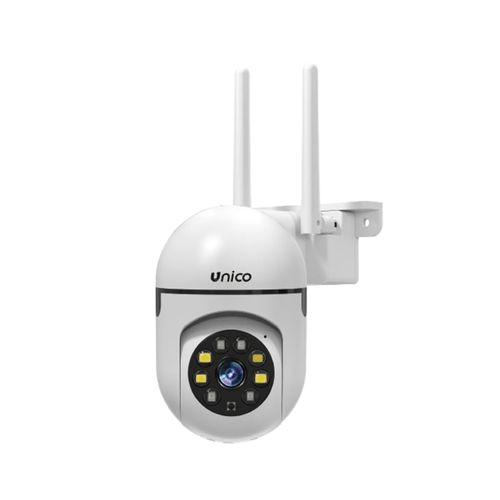UNICO Telecamera da parete con doppia luce