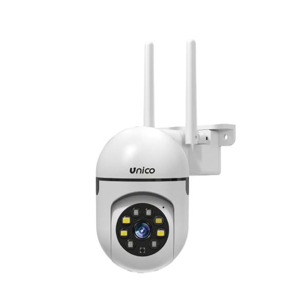 UNICO Telecamera da parete con doppia luce