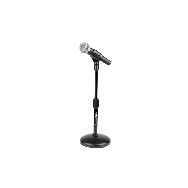 Gator Frameworks GFW-MIC-0501 Supporto per microfono da tavolo con base rotonda