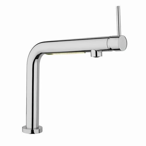 ARGO Miscelatore monocomando lavello con luce led argentina