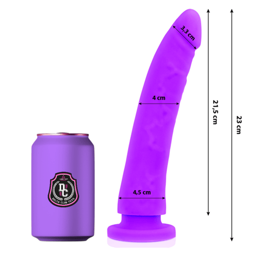 DELTACLUB DELTA CLUB - TOYS DILDO MEDICO LILLA IN SILICONE 23 CM -O- 4.5 CM