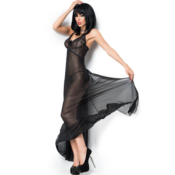 CHILIROSE - CR 3883 BABYDOLL LUNGO NERO S/M