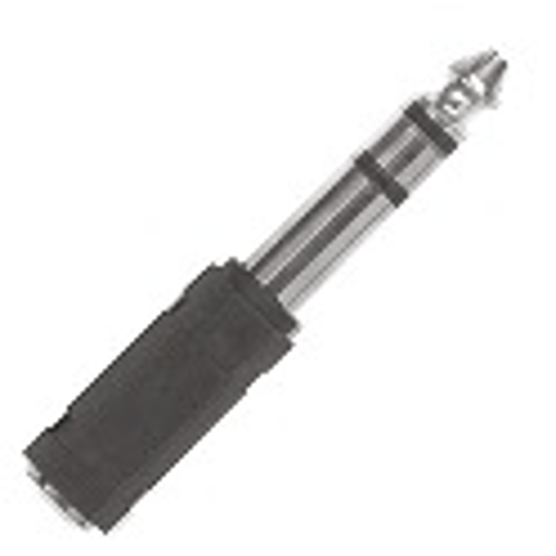PROEL STAGE Adattatore in ABS: presa jack stereo Ø 3.5 -&gt; spina jack stereo Ø 6.3 mm.