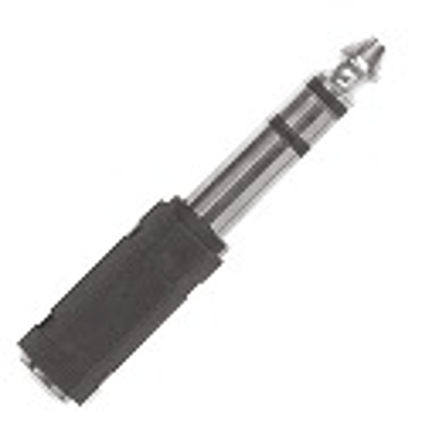 PROEL STAGE Adattatore in ABS: presa jack stereo Ø 3.5 -&gt; spina jack stereo Ø 6.3 mm.