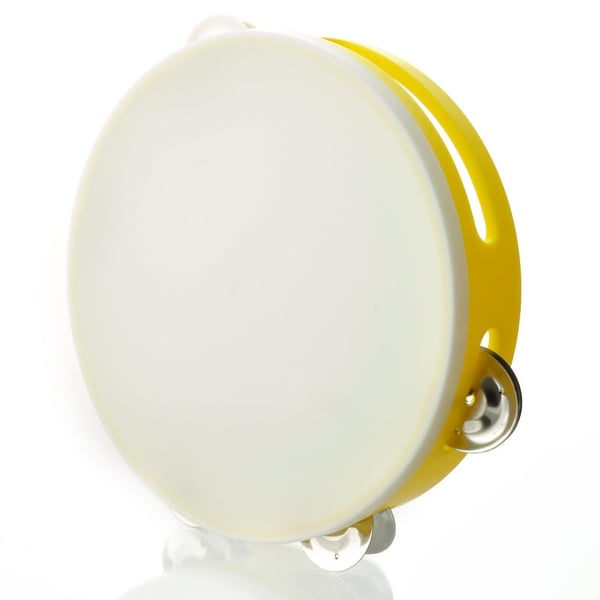 ANGEL Tamburello con sonagli in PVC con pelle sintetica, Medium size