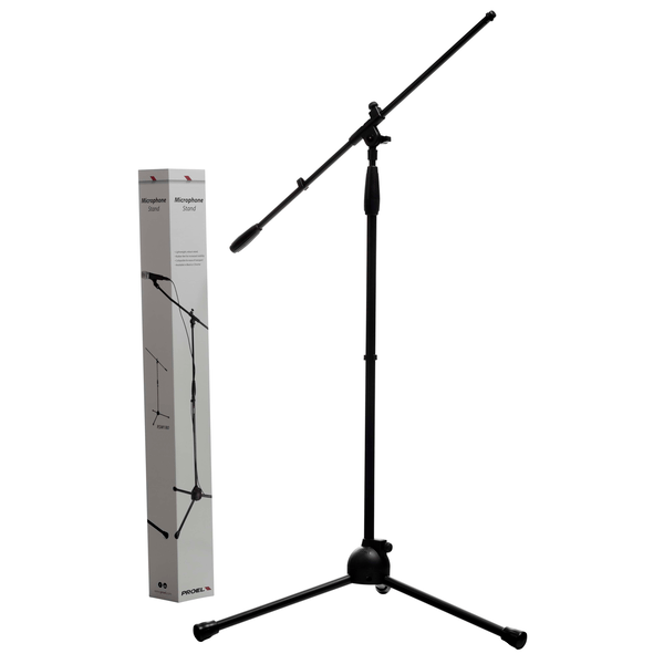 PROEL STAGE Asta a giraffa per microfono, con base tripoide in nylon.