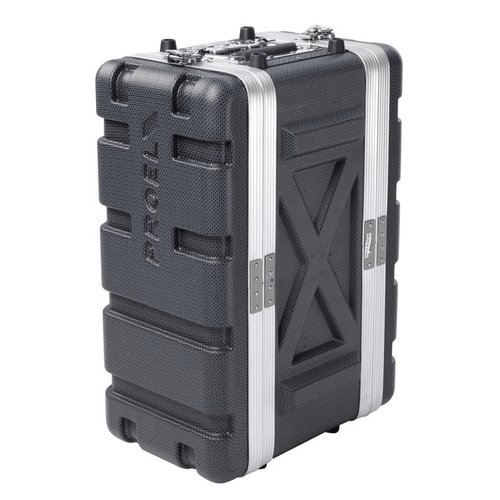 PROEL STAGE Custodia a rack 19' - 4 unità - realizzata in 'Polietilene FORCE'. Profondità interna utile: 208 mm
