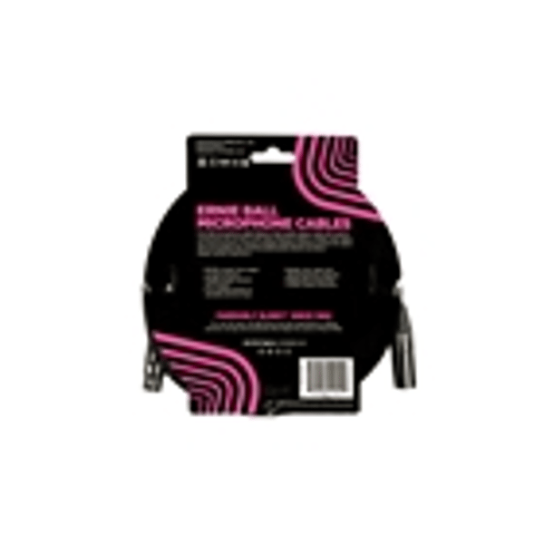 Ernie Ball 6391 Cavo Microfonico Braided nero 4,5 m