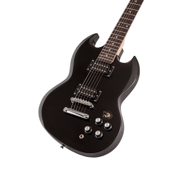 SOUNDSATION Chitarra elettrica double cutaway con 2 humbucker. Modello BUFFALO-ST BK
