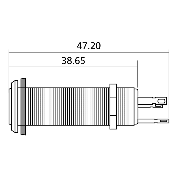 Yellow Parts EZ1394C Presa Jack Stratocaster® Style Cromato