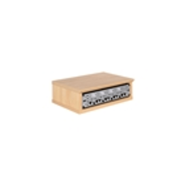 Gator Frameworks GFW-ELITERK-2U-MPL Rack 2U in legno naturale opaco<br>
