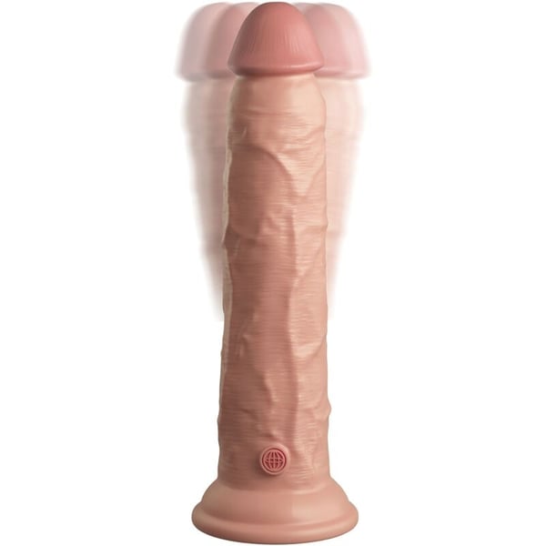KING COCK ELITE - REALISTISCHER VIBRATOR & SILIKON-DILDO MIT FERNBEDIENUNG 23 CM