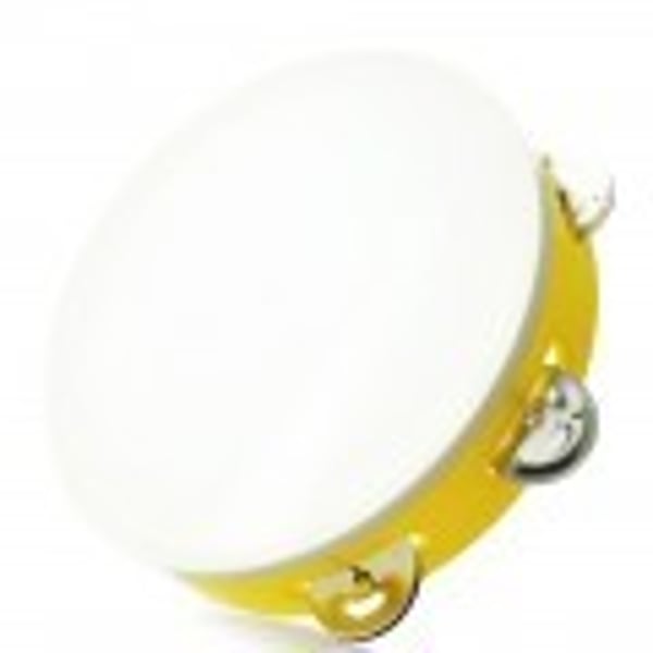 ANGEL Tamburello con sonagli in PVC con pelle sintetica, Medium size