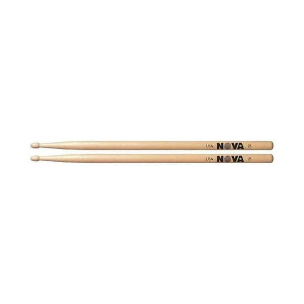 VIC FIRTH Bacchette Serie NOVA, Punta in Legno. Modello N2B