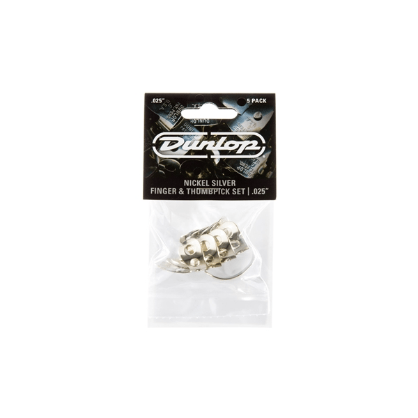 Dunlop 33P N/S 4FINGER & 1THUMB .025 - PLAYER'S PACK 5 PLETTRI