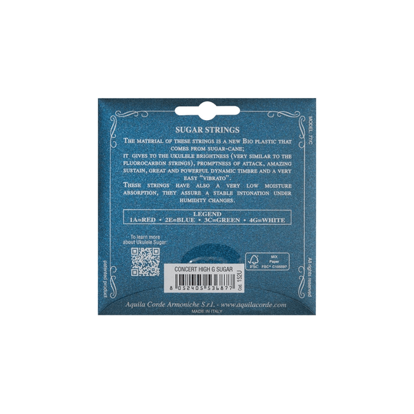 Aquila 152U Sugar Ukulele set GCEA