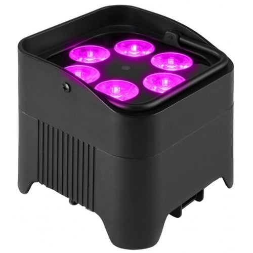 ZZIPP PAR A BATTERIA COMPATTO CON 6 LED RGBWAUW DA 12W