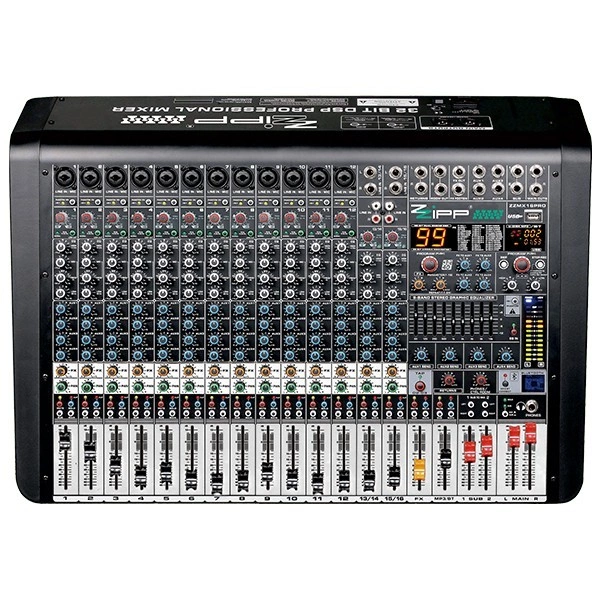 ZZIPP MIXER 16 CANALI CON USB E DSP 99 EFFETTIPROFESSIONALI