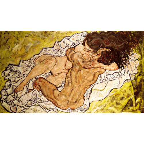 Egon Schiele L'abbraccio, 1917