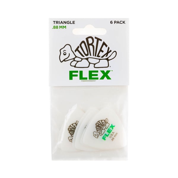 Dunlop 456P.88 Tortex Flex Triangle .88 mm Pack/6