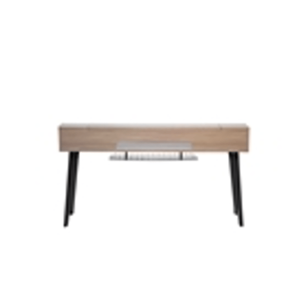 Gator Frameworks GFW-ELITEKEYTBL88-GRY Workstation in legno per tastiere fino a 88 tasti, colore grigio driftwood<br>