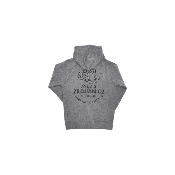 Zildjian T3424 - Gray Zip Up Logo Hoodie - XL