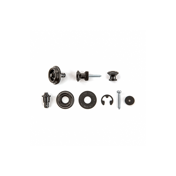 Dunlop SLS1033BK Straplok Dual Design Strap Retainer System, Black
