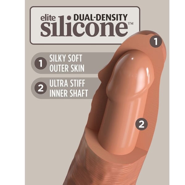 KING COCK ELITE - REALISTISCHER SILIKONDILDO 20,3 CM CANDY