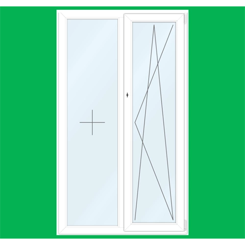 Finestre in PVC VEKA SOFTLINE 76 AD | Sistema Classe A con Profondità 76 mm.  Tipo di apertura Anta fissa sinistra, AR