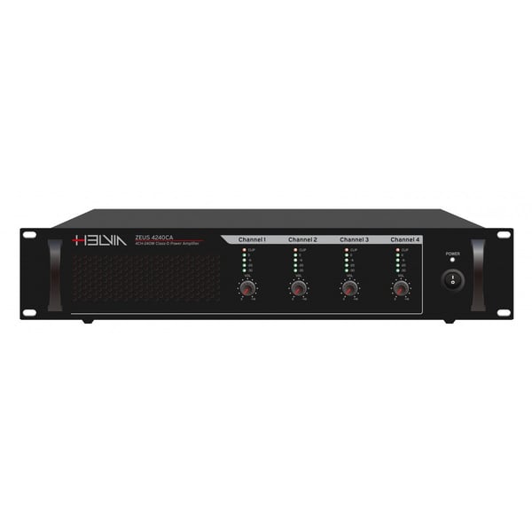 HELVIA Amplificatore di Potenza Multiuso 4x240W. Modello ZEUS 4240CA