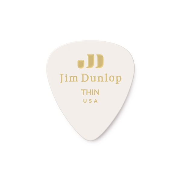 Dunlop 483R#01 White Classic - Thin