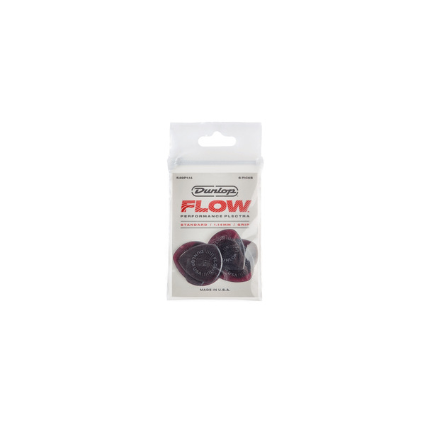 Dunlop 549P1.14 Flow Standard Grip 1.14mm Player Pack/6