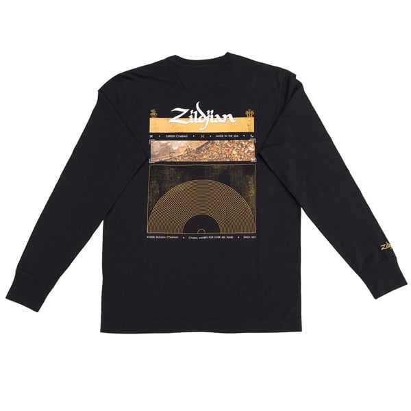 Zildjian ZALS0015LONG SLEEVE BLACK TEE 2XL