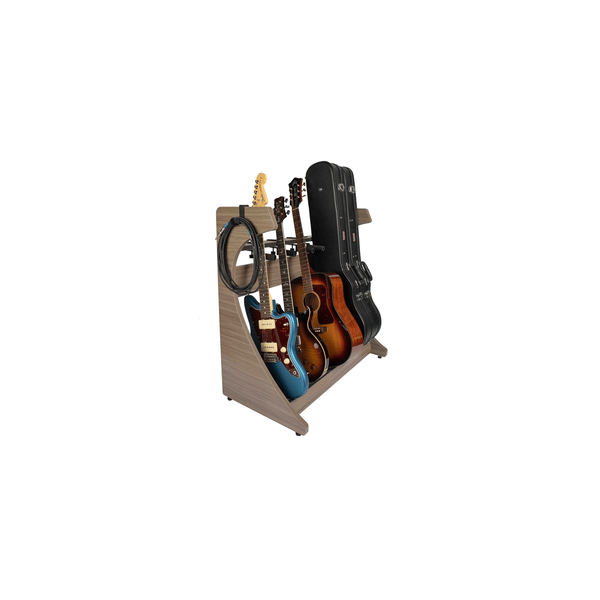 Gator Frameworks GFW-ELITEGTR5RK-GRY Rack per chitarre 5-7 posti in finitura grigio Driftwood<br>