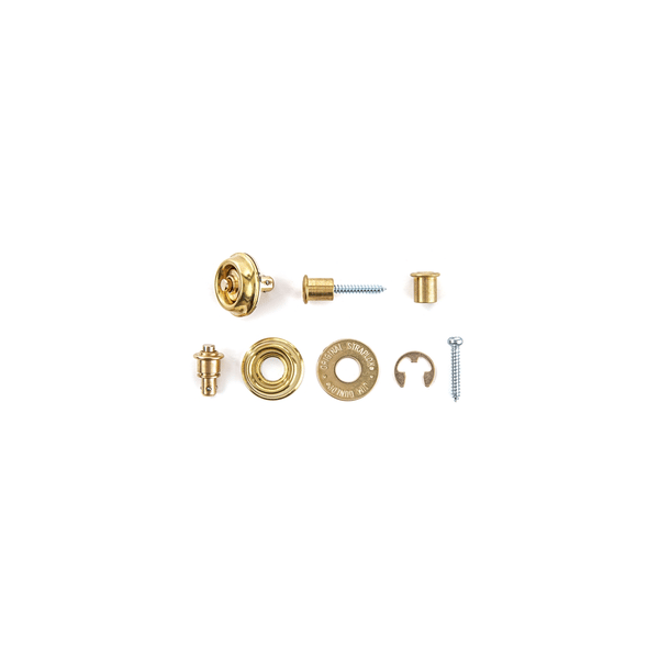 Dunlop SLS1402BR Straplok Flush Mount Strap Retainer System, Brass