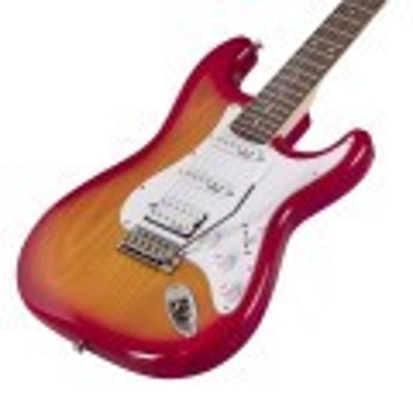 SOUNDSATION Chitarra elettrica double cutaway con 2 single coil + humbucker splittabile e meccaniche autobloccanti (equipaggiata Wilkinson, tastiera eco-rosewood). Modello RIDER-PRO-RSH SSB