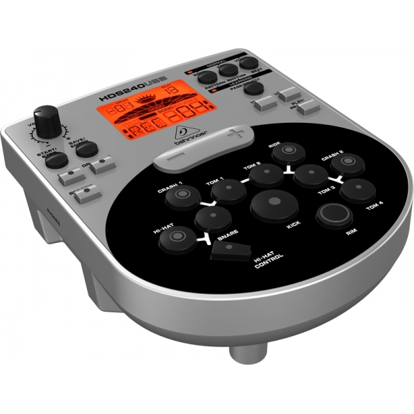 BEHRINGER XD80USB BATTERIA ELETTRONICA 8 PEZZI DOPPIO TRIGGER + HARDWARE + CAVI + INTERFACCIA MIDI E USB