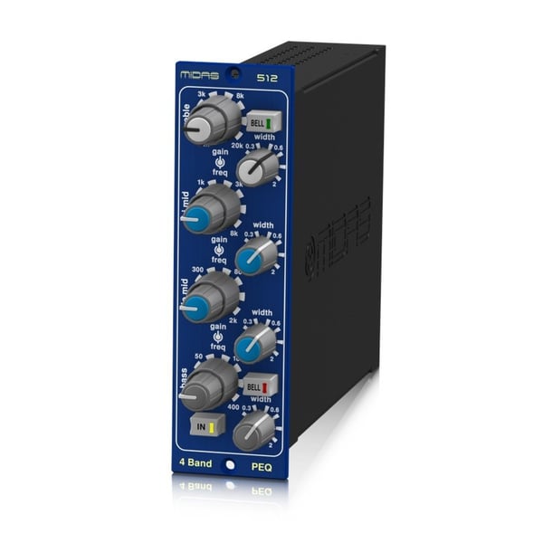 MIDAS 512 EQUALIZZATORE PARAMETRICO 4 BANDE A RACK SERIE 500